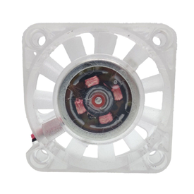 12V4010風扇帶燈風扇直流5V風機透明帶燈風機大風量風扇低噪音